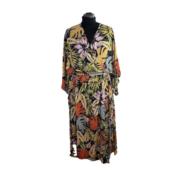 Loralette By City Chic Dotty Palm Day Date Printed Maxi Dress SKU0082 - Picture 5 of 15